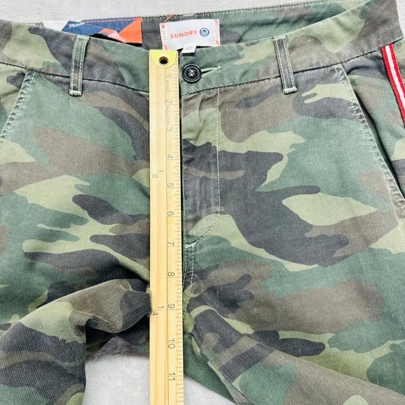 Sundry Camouflage Joggers with Red Stripe - Picture 14 of 15